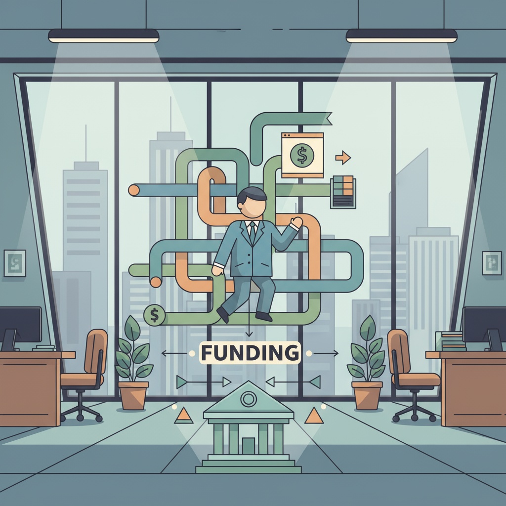Here is the alt text for this article:

Startup funding stages